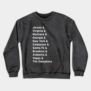 The Album Places Crewneck Sweatshirt